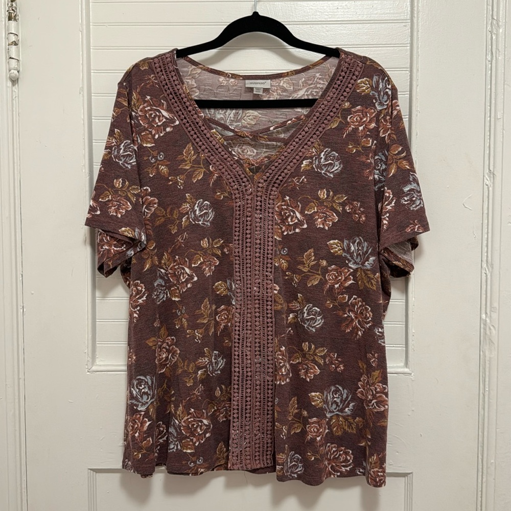 Floral V-Neck Blouse